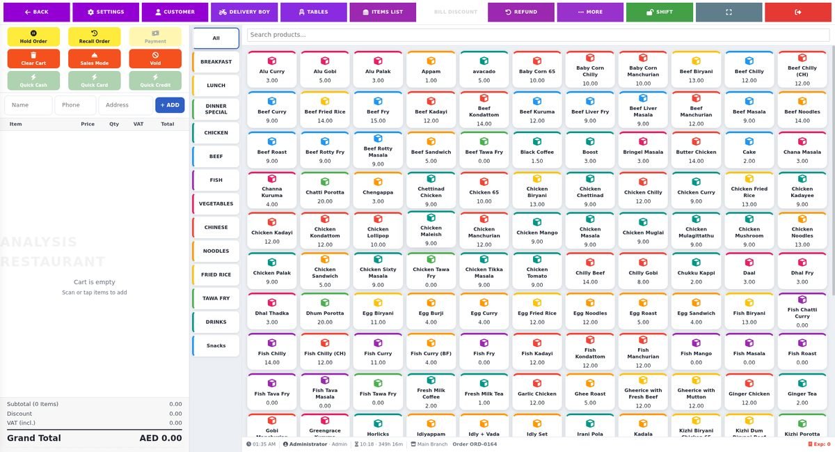 Restaurant POS — screenshot 1